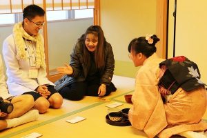 仁愛女子高校との交流会