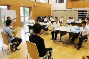 学生と交流会